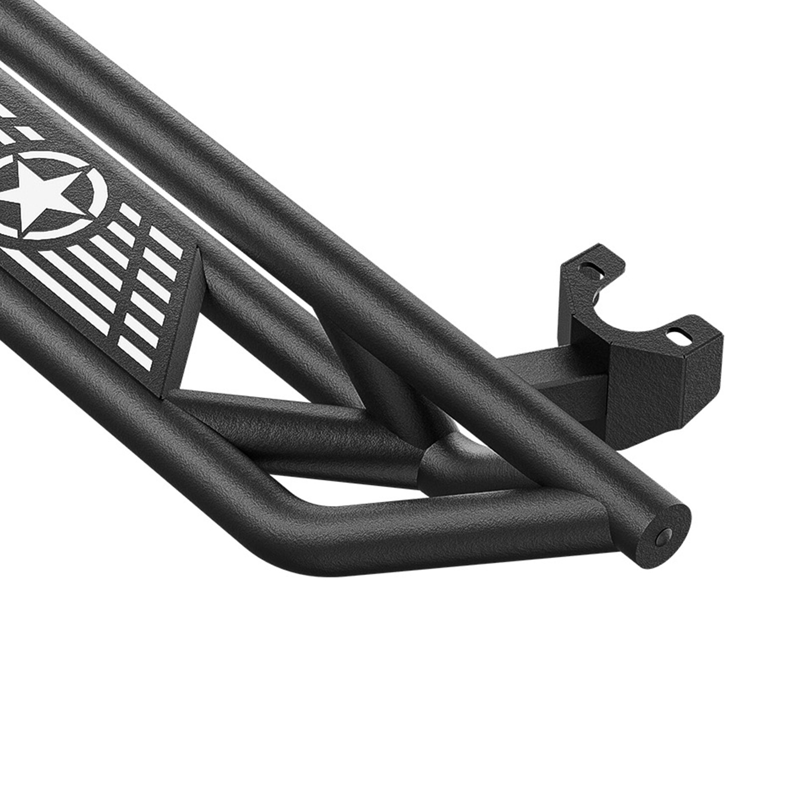 Running Boards For 2007-2018 Jeep Wrangler JK 2Doors Side Steps Nerf Bars Plates