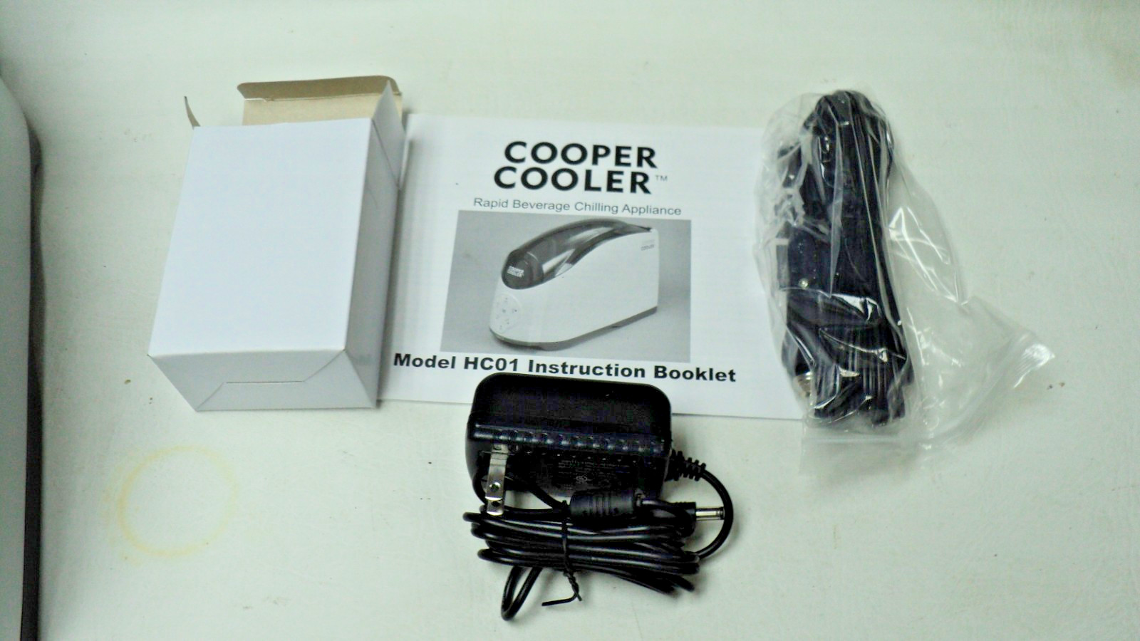 Cooper Cooler Rapid Beverage Chiller Dorm Tailgating Bottles Cans ChillOnDemand