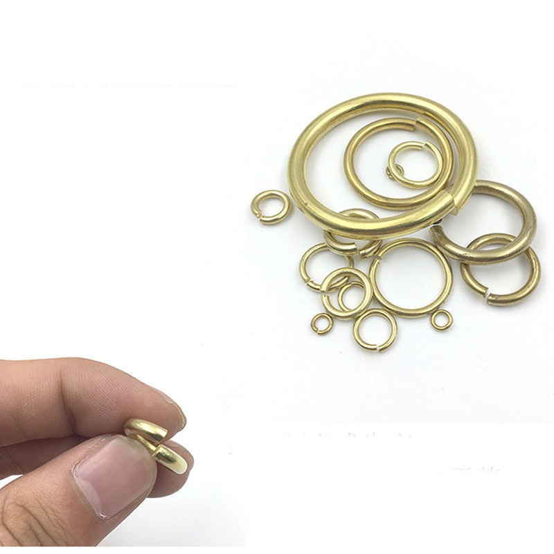 5 7 8 10 12 14 15 16 18 20 23 26 30 50mm Solid Brass Open Jump Rings Link Loops