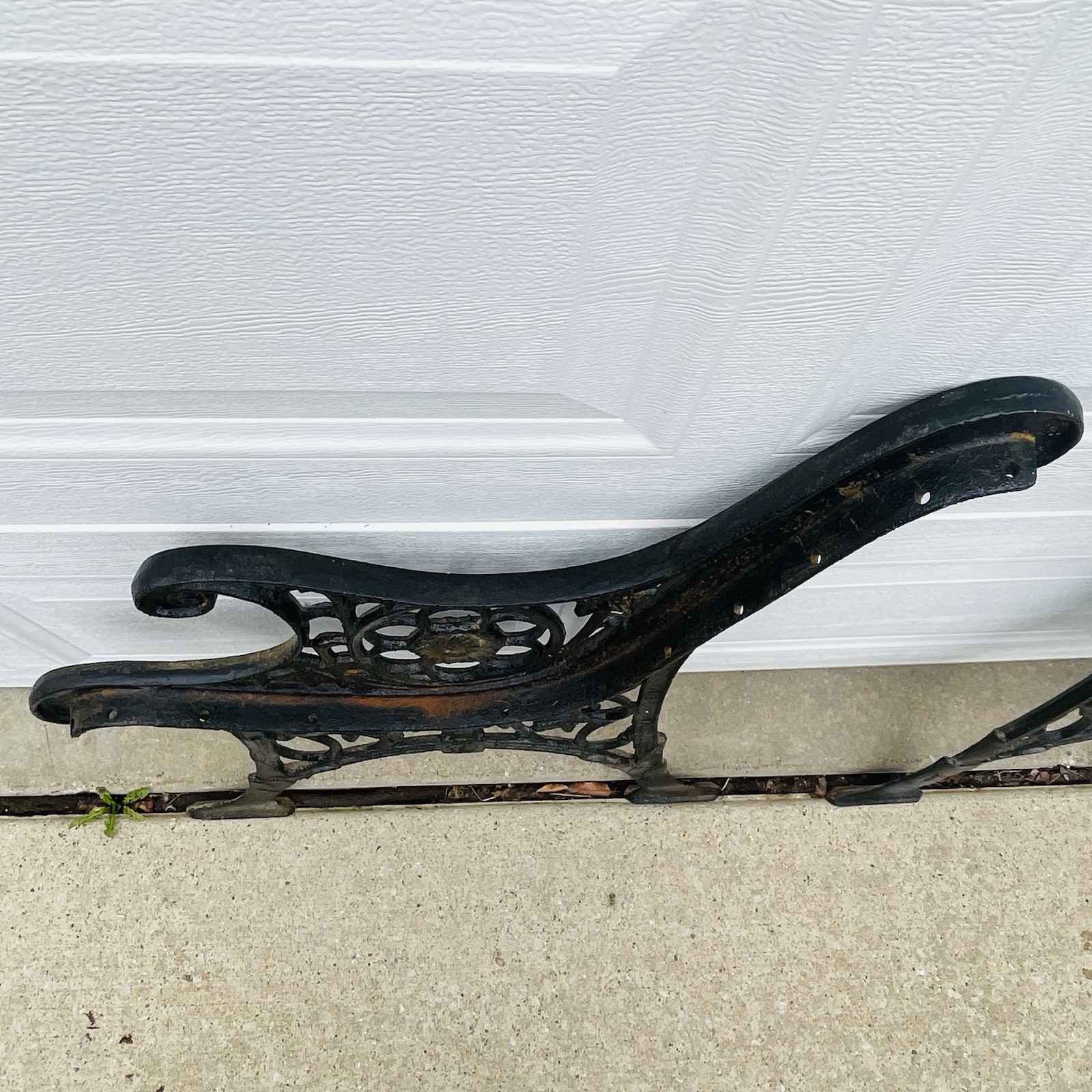 Vintage Cast Iron Park Bench Ends / Legs - Ornate