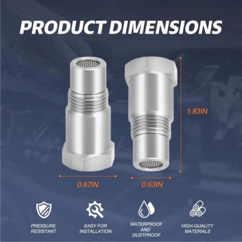 Stainless Steel Adapter Fitting Bung Adapter Universal Silver Repair Connector