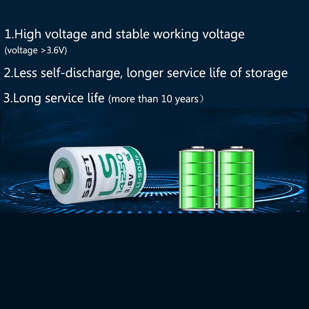 100-Pack batteries for SAFT LS14250 3.6V 1/2 AA Lithium Battery