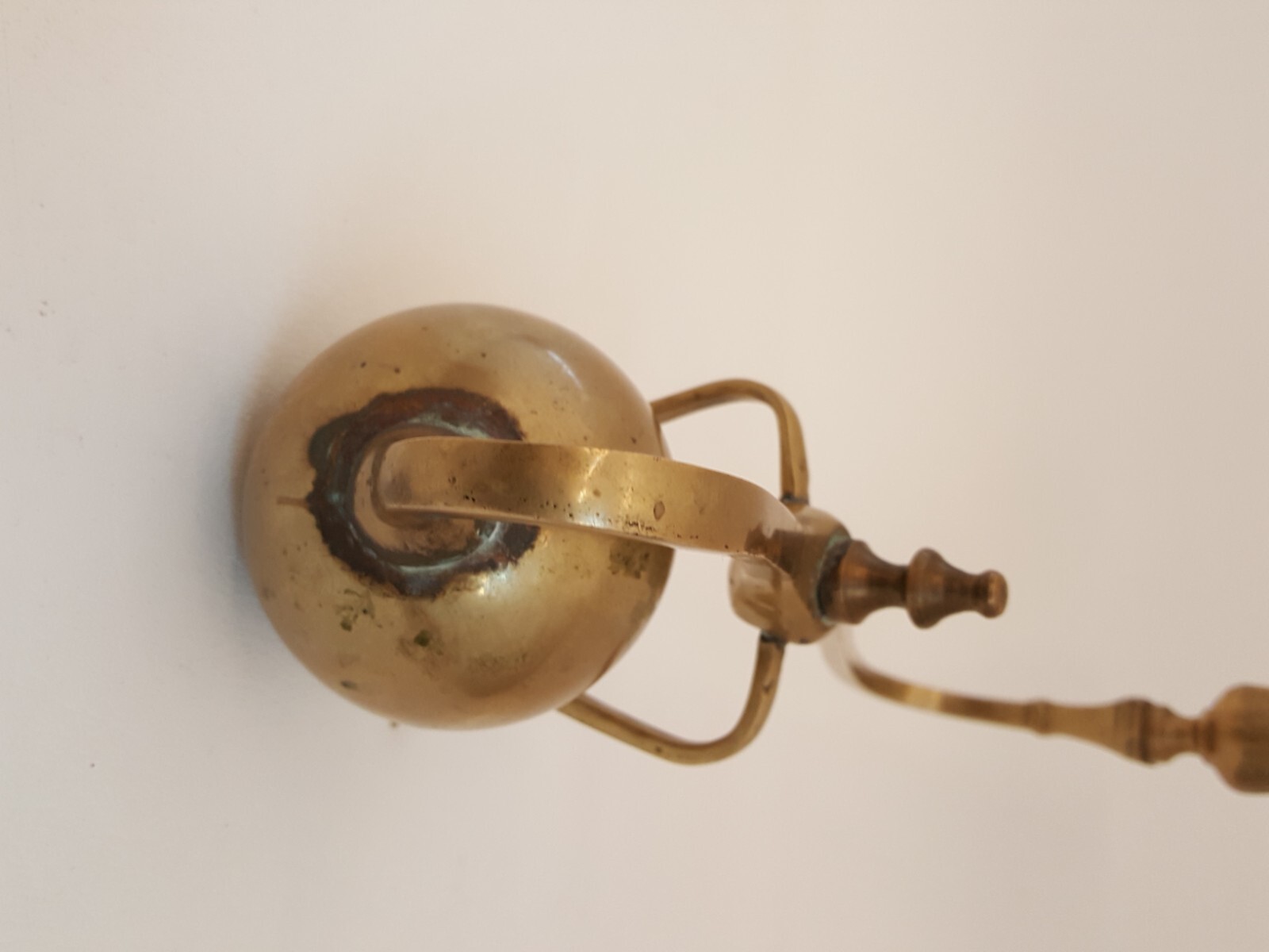 Antique brass cantilever candle holder for piano etc