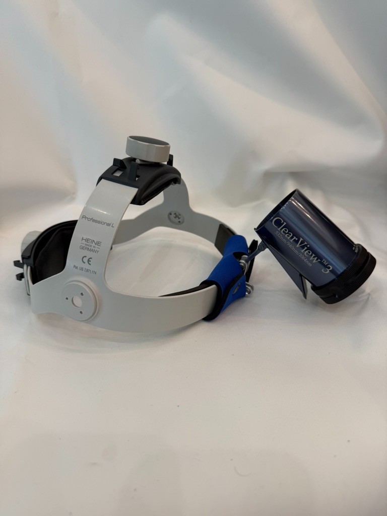 Heine Clearview 3 lamp, Professional L headband and power block