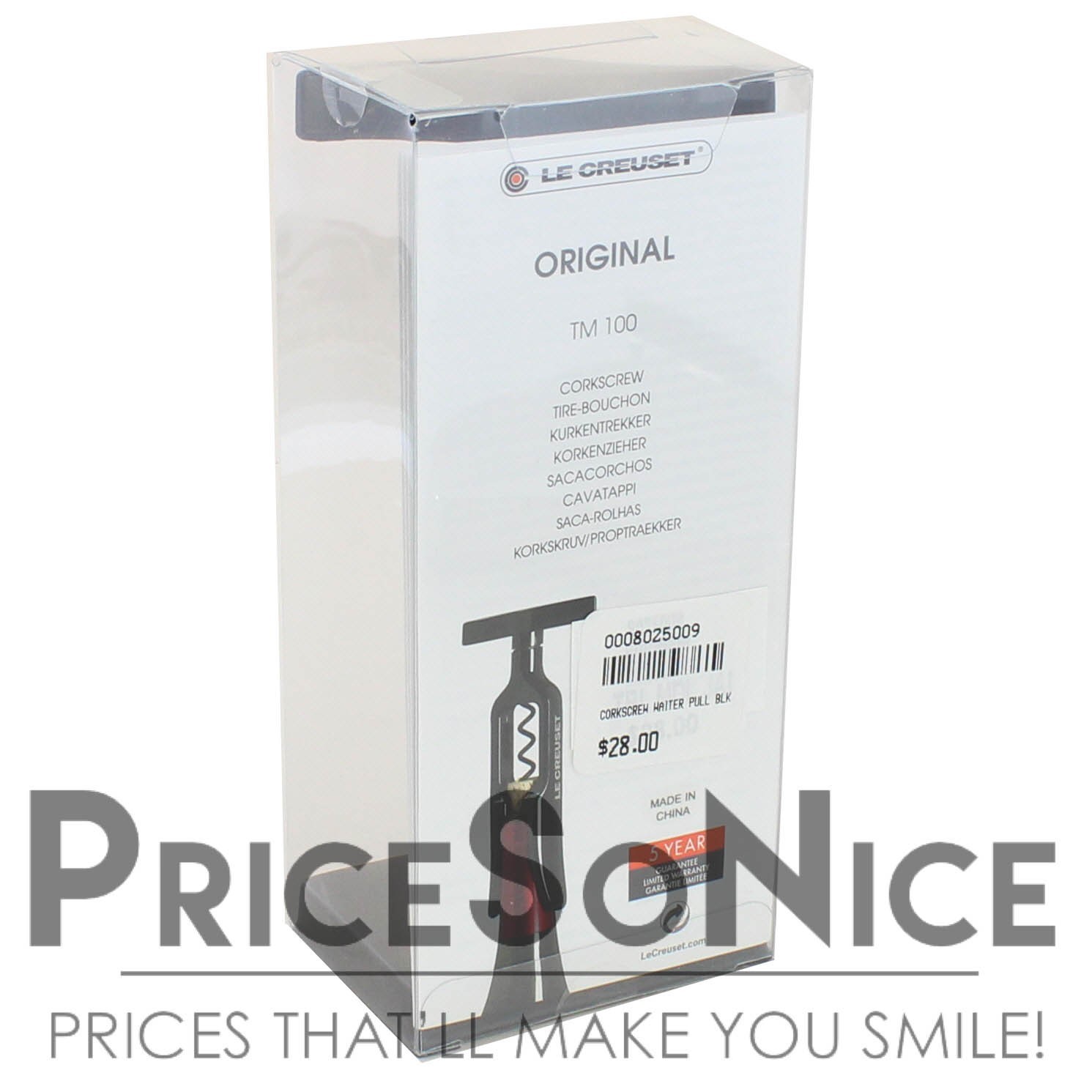 Le Creuset Original Table Model Wine Opener MSRP $28