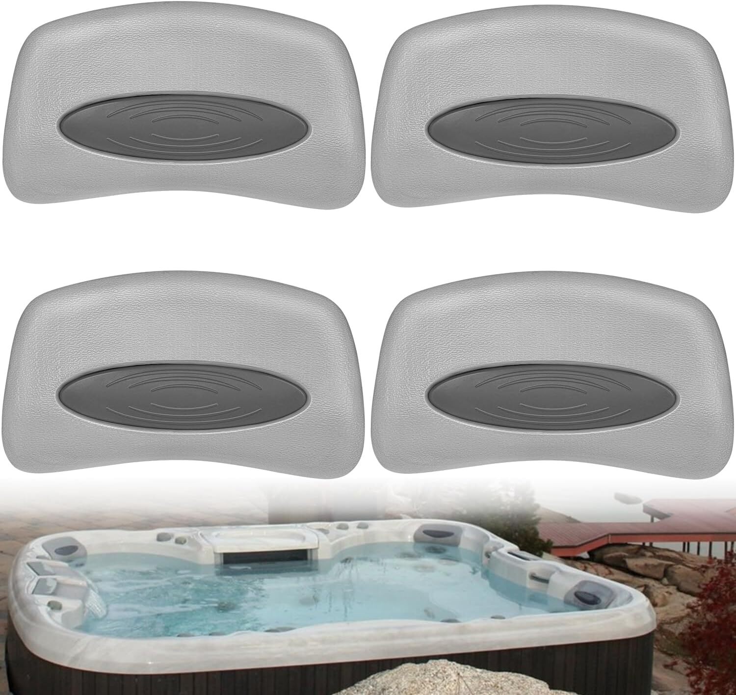 4 Pack 6472-960 Cover Valet Chevron Spa Pillow for Sundance 850 880 Spa 2001-08