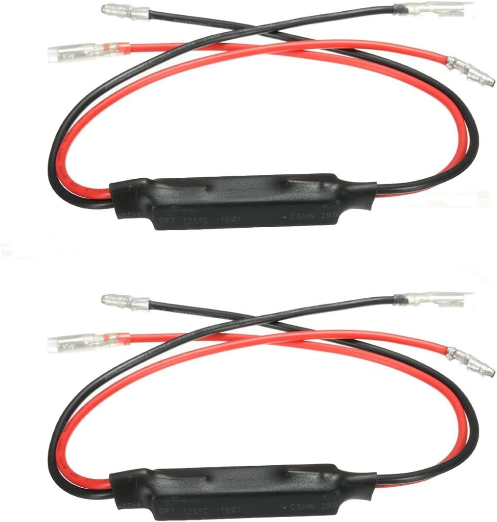4PCS Motorcycle Resistor, 12V 10W Turn Signal LED Load Resistor Flash Blinker Fi