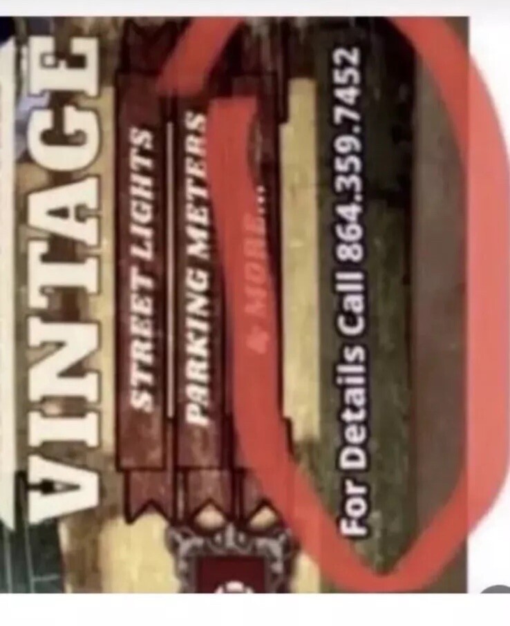 Vintage NYC Turtle Bay Single Street Light Antique LED, Can ship,