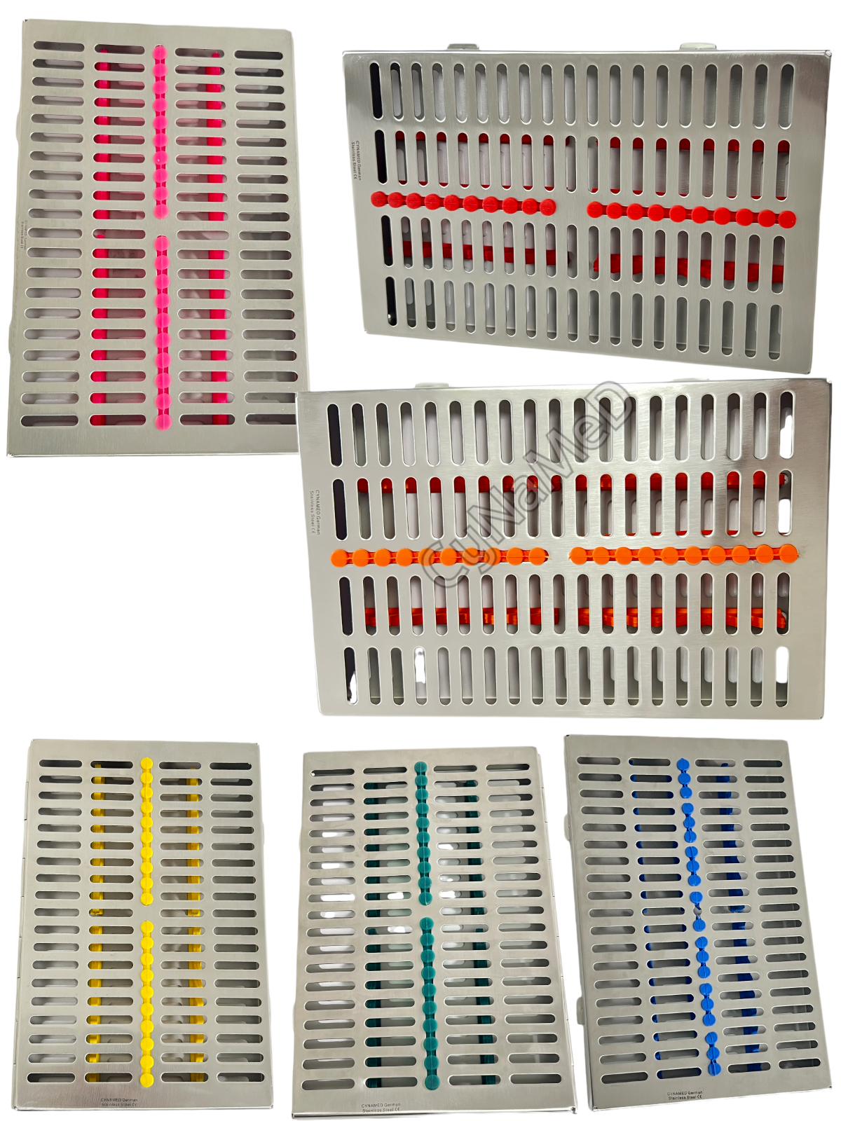 GERMAN DENTAL AUTOCLAVE STERILIZATION CASSETTE RACK BOX TRAY FOR 20 INSTRUMENTS