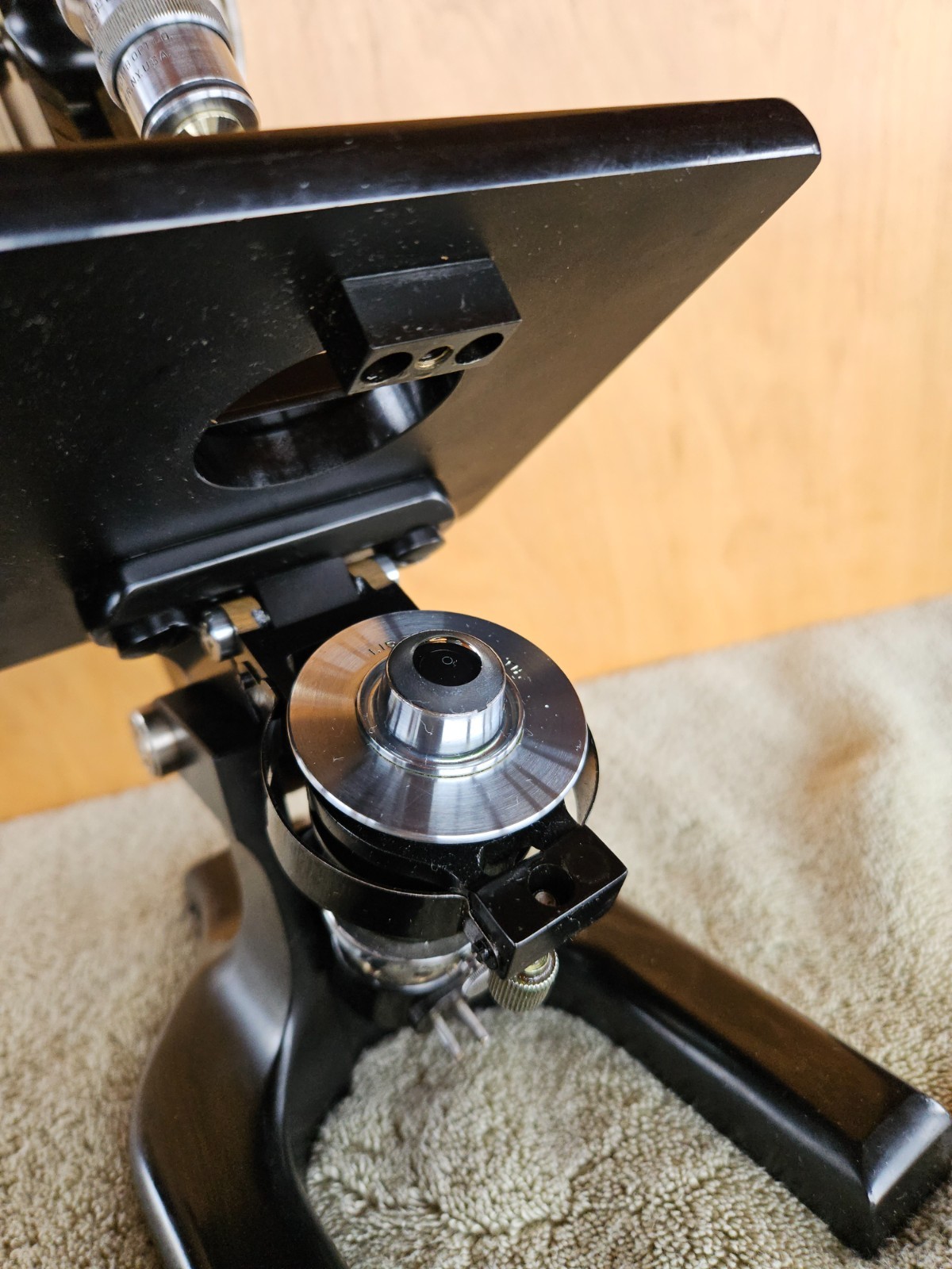 Spencer Lens Co Dedicated Darkfield Microscope Serial No 151187 Rhodium Plated!