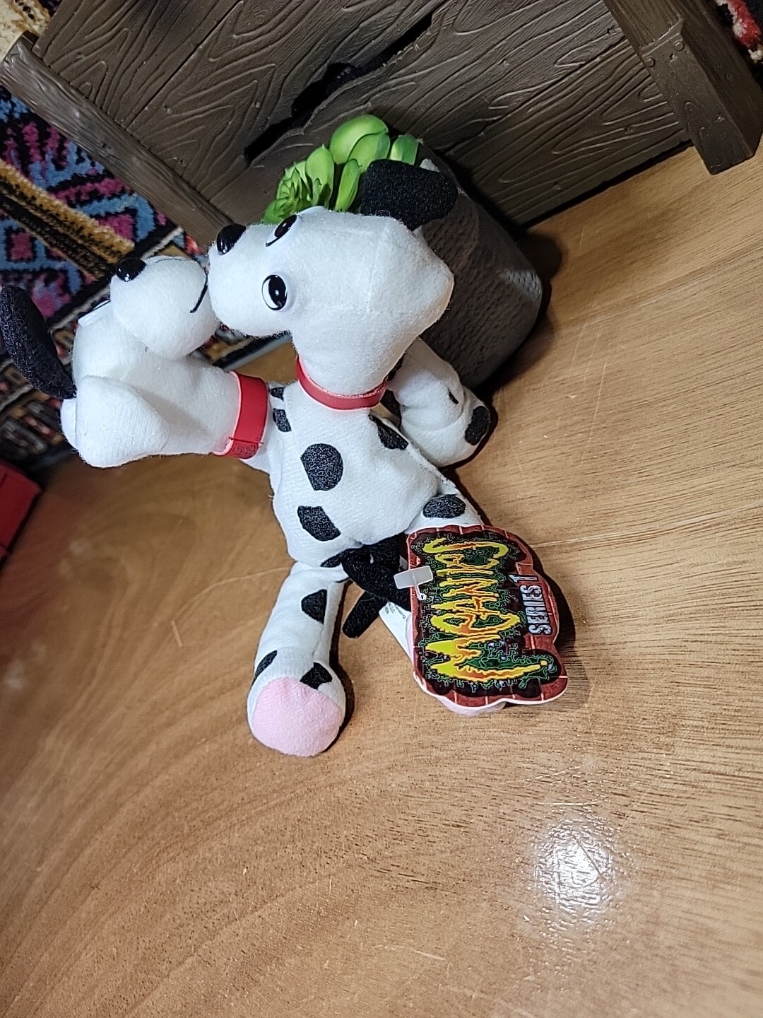 New 1997 Meanies Series 1 Fi-Do The Dalmutation 2 Headed Dog Plush W/ Tag Topkat