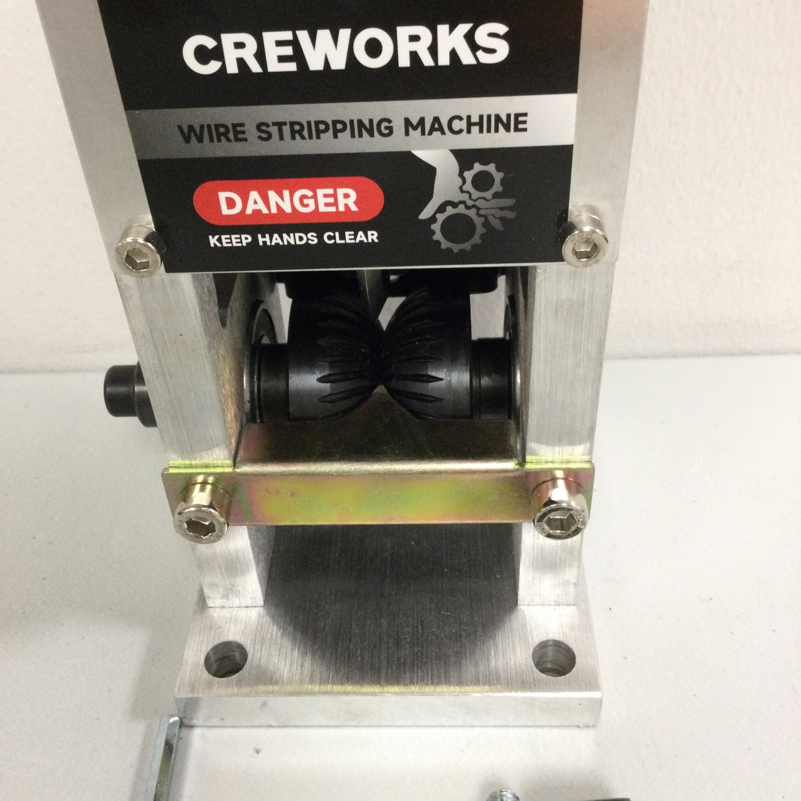 Creworks Manual Wire Stripper Machine – 0.06″–1″ Drill-Powered Cable (READ)