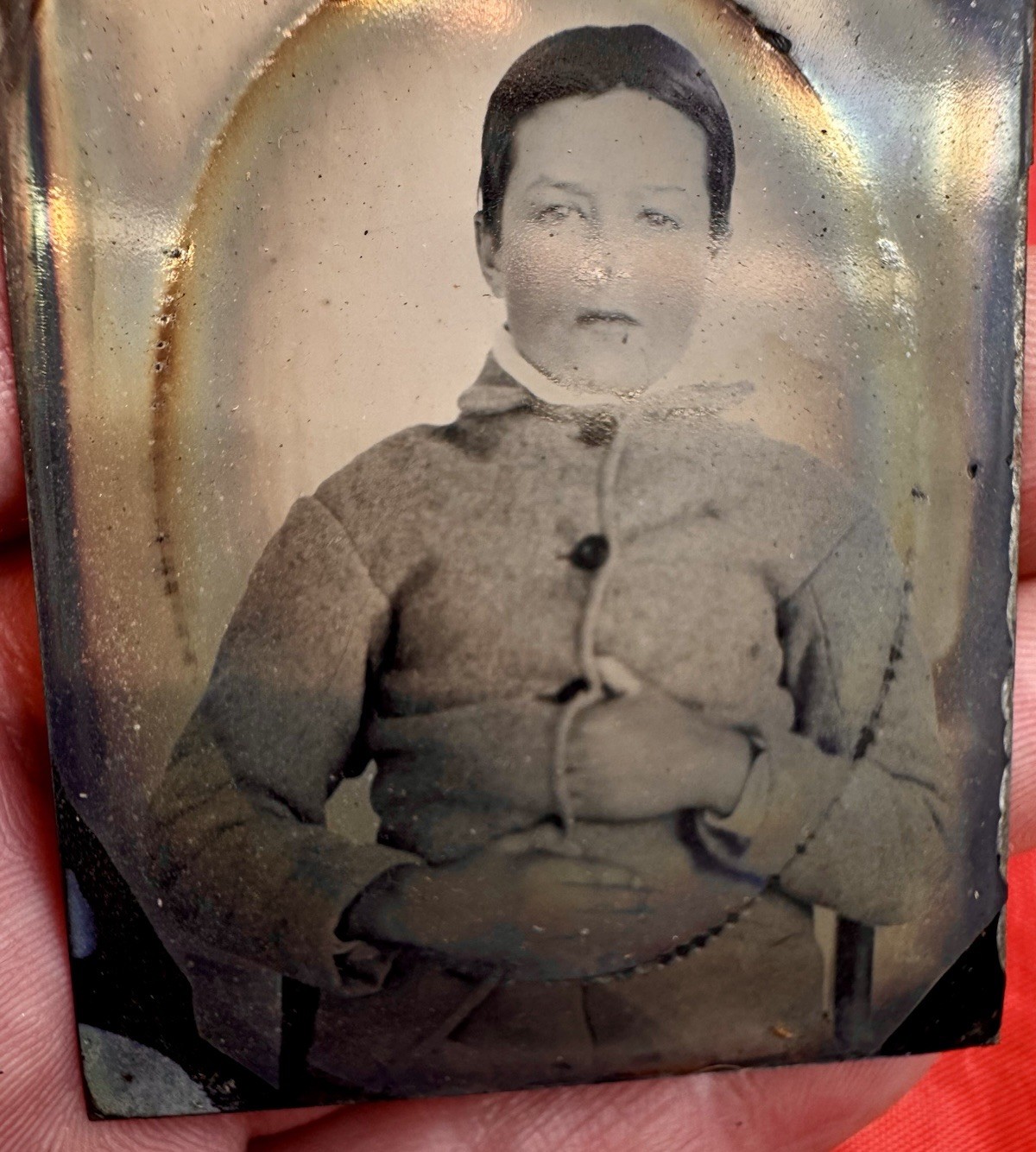 Antique 1/9 Plate Tintype Civil War Young Confederate Soldier Uniform Photo NC