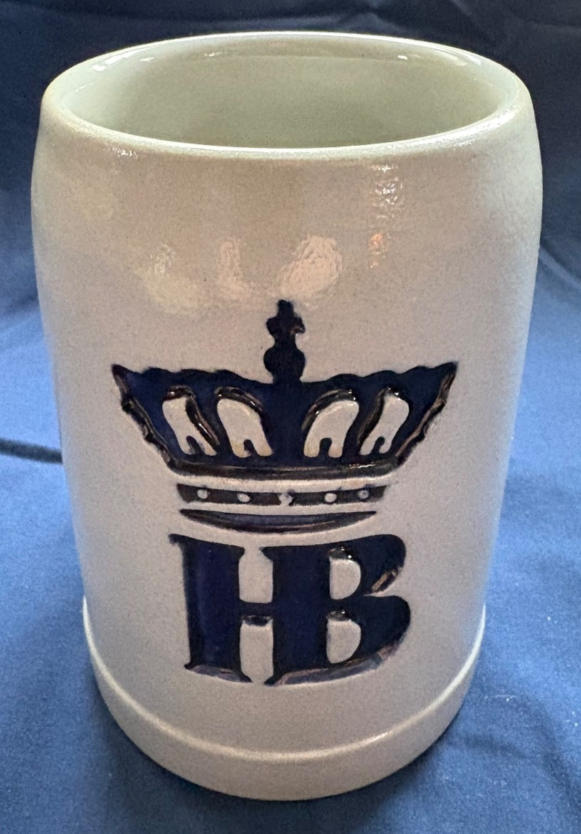 Original King Hofbrau stoneware stein/mug, 0.5L