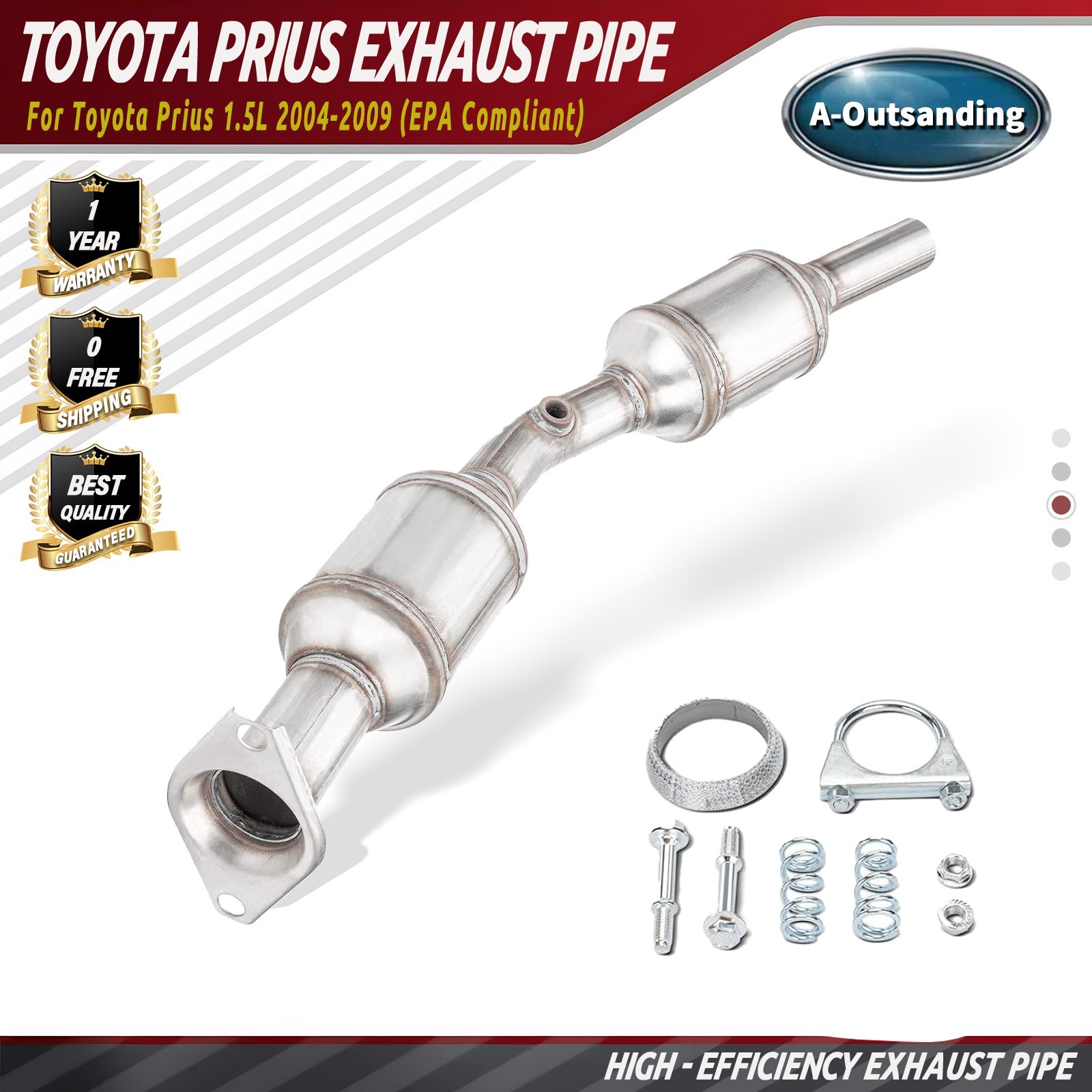 Exhaust Catalytic Converter Fit For Toyota Prius 1.5L 2004-2009 (EPA Compliant)