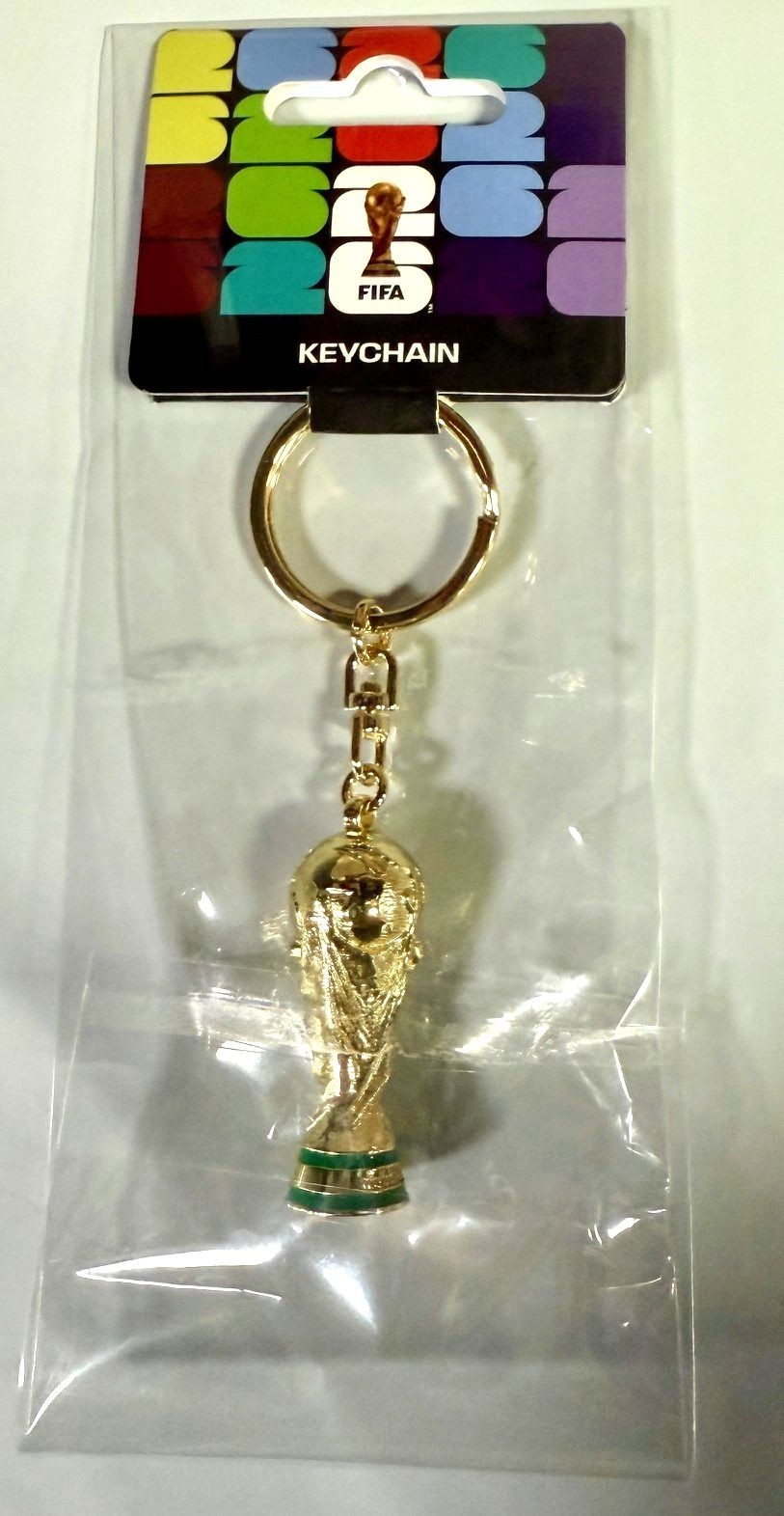 **NEW 2026** FIFA WORLD CUP 2026 3.75" ZINC ALLOY 3D TROPHY KEYCHAIN FREE SHIP