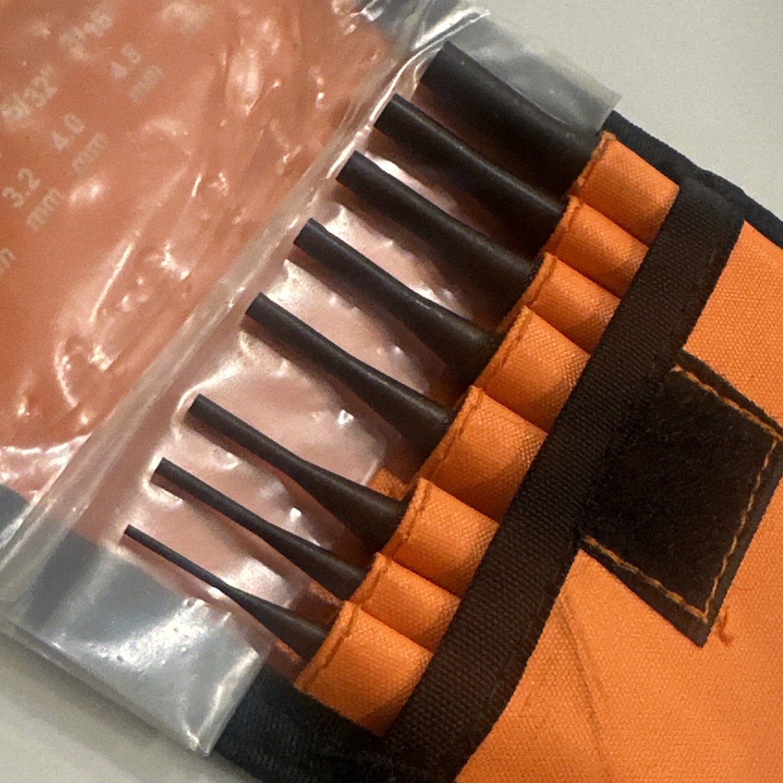 Mitutoyo 985-119 Drive Pin Punch Set 8 Piece Steel With Pouch - New