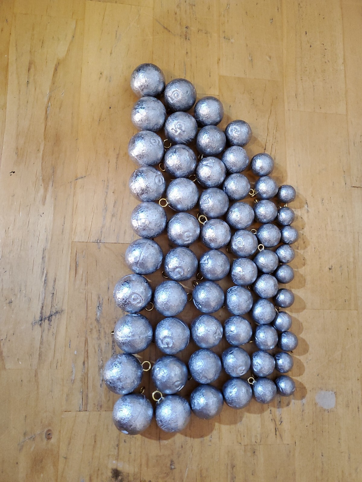 Cannon ball sinkers 1, 2,3,4,5 & 6oz 10 each lead fishing weights 60 total River