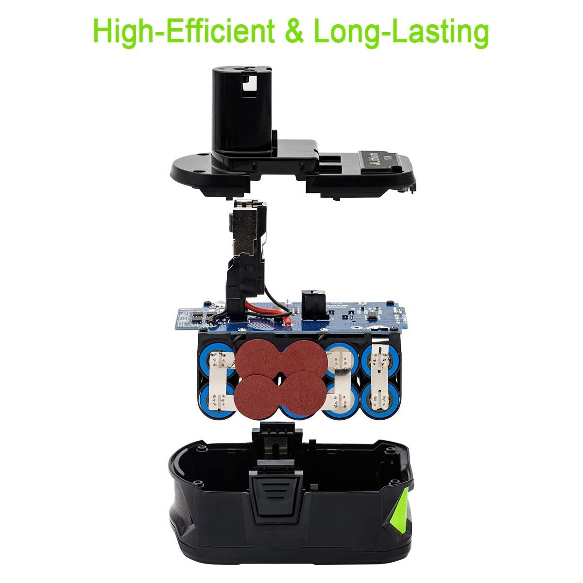 2PACK For RYOBI P108 18V 6.0Ah High Capacity Battery 18Volt Lithium-Ion Battery