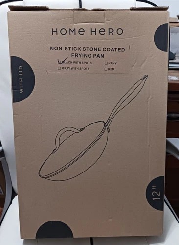 Home Hero NON-Stick Stone coated Frying Pan (Black With Spots)