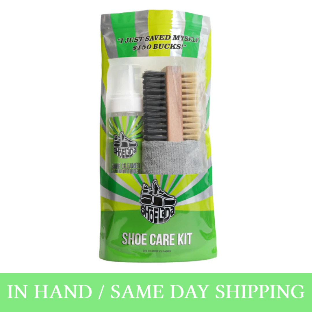 NEW Authentic ShoeLada Foam Shoe Cleaner And Conditioner Brush Kit IN HAND FAST