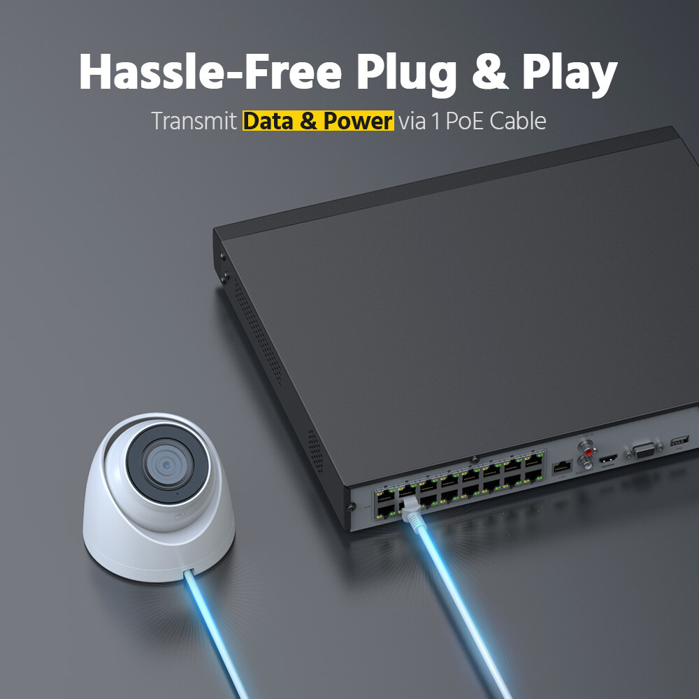 ANNKE 8CH 16CH 12MP NVR POE Security IP Network Video Recorder H.265+ Remote APP