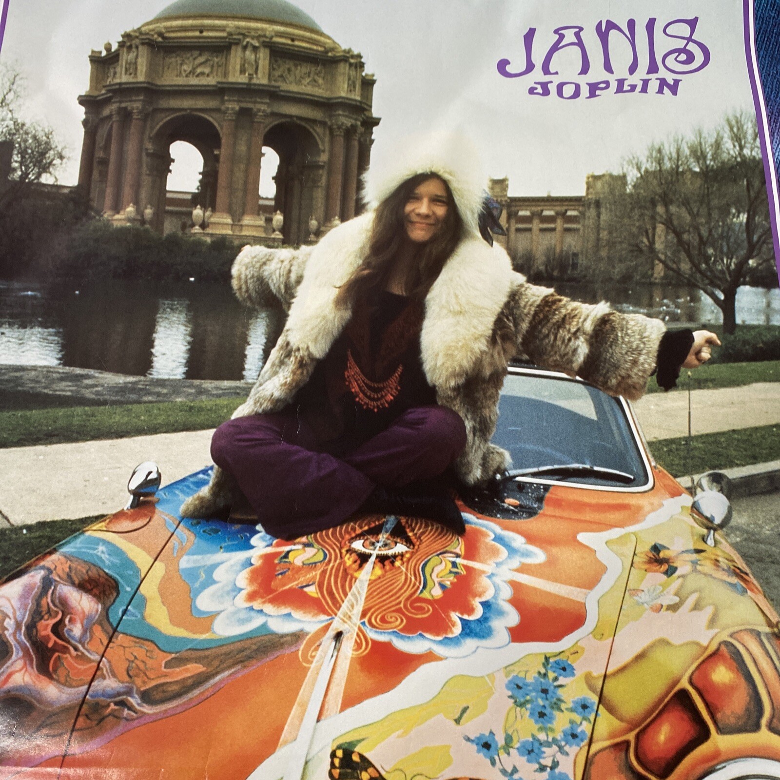 Vintage Janis Joplin Rock Legend Poster Sony 1995 Collectible