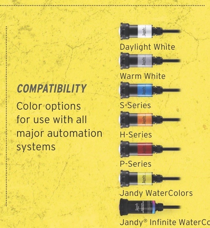 NEW Jandy Watercolors Nicheless LED Light JLU4C24W50H 24W H Series 50' Cord