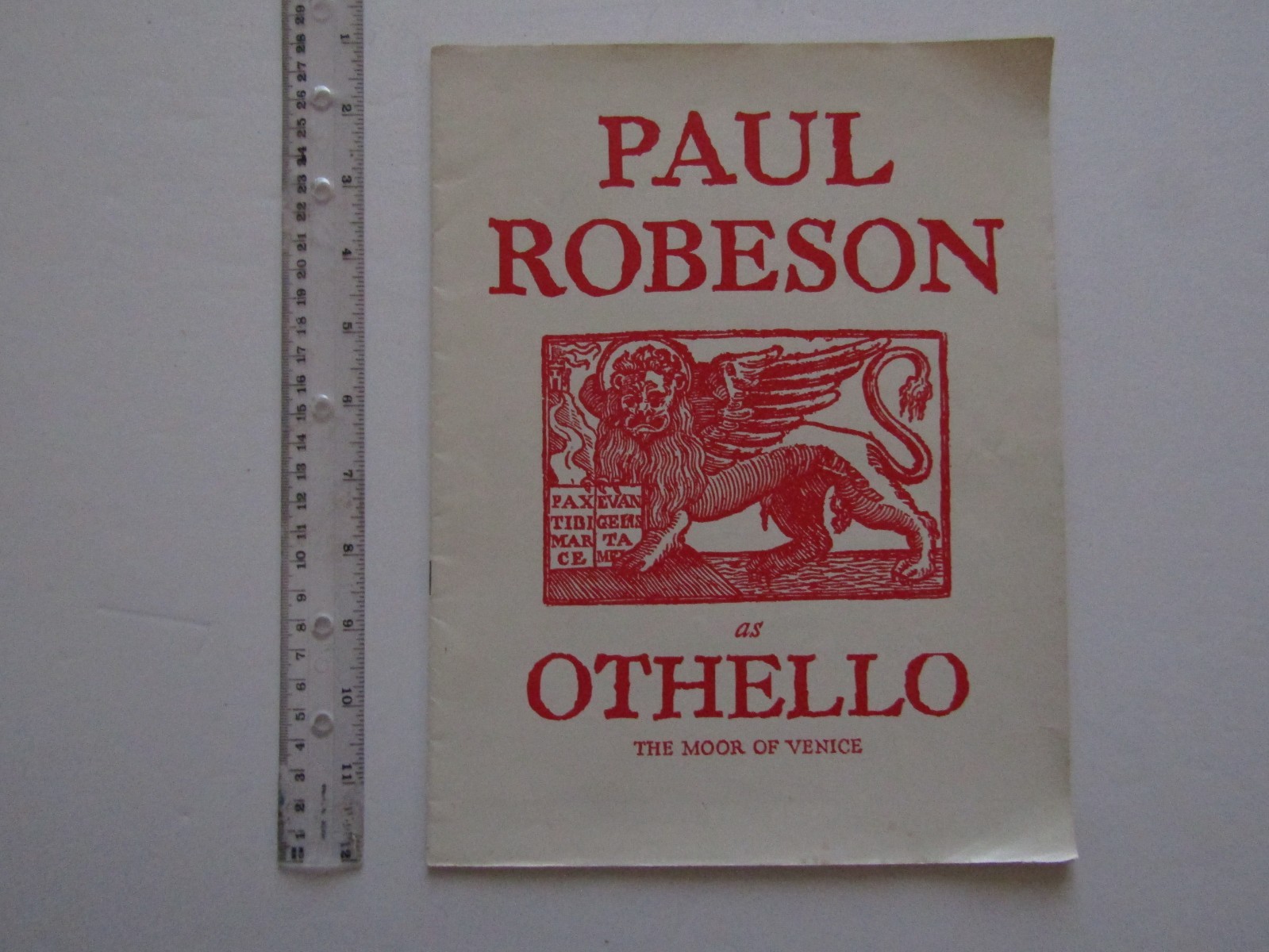 SALE! 1943 Black Broadway History PAUL ROBESON As Othello Theatre Guild Program