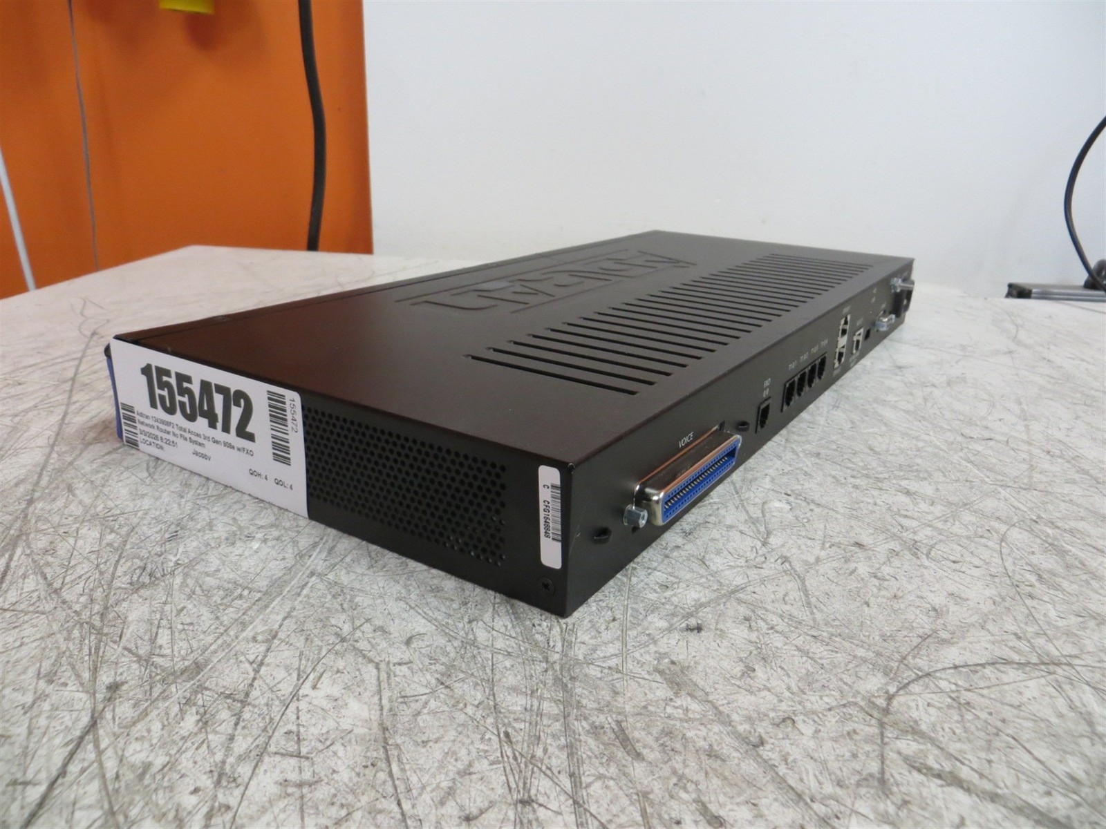 Adtran 1243908F2 Total Acces 3rd Gen 908e w/FXO Network Router No File System