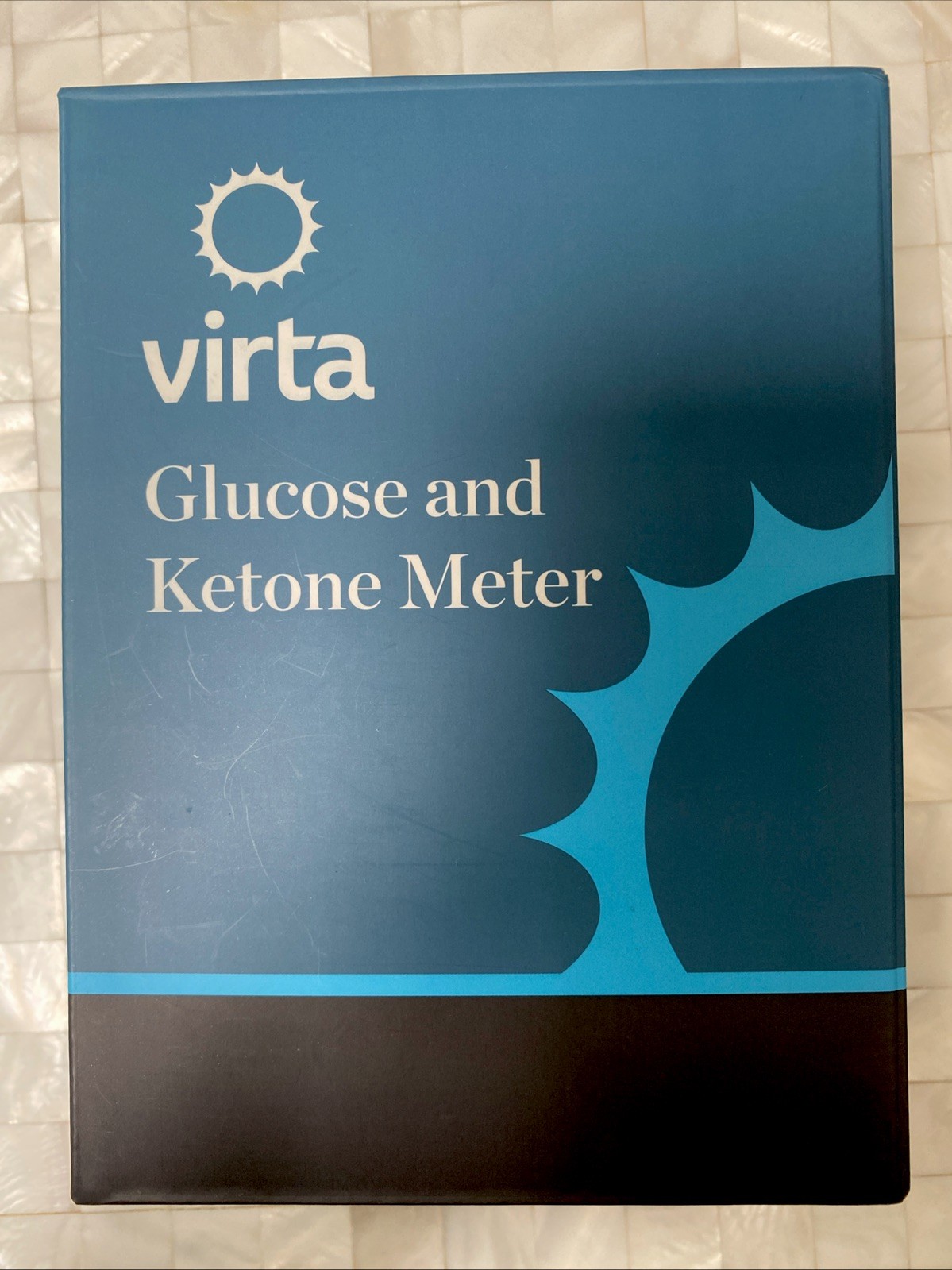 Virta Health Glucose & Ketone Meter Kit White Bluetooth Digital Display Portable