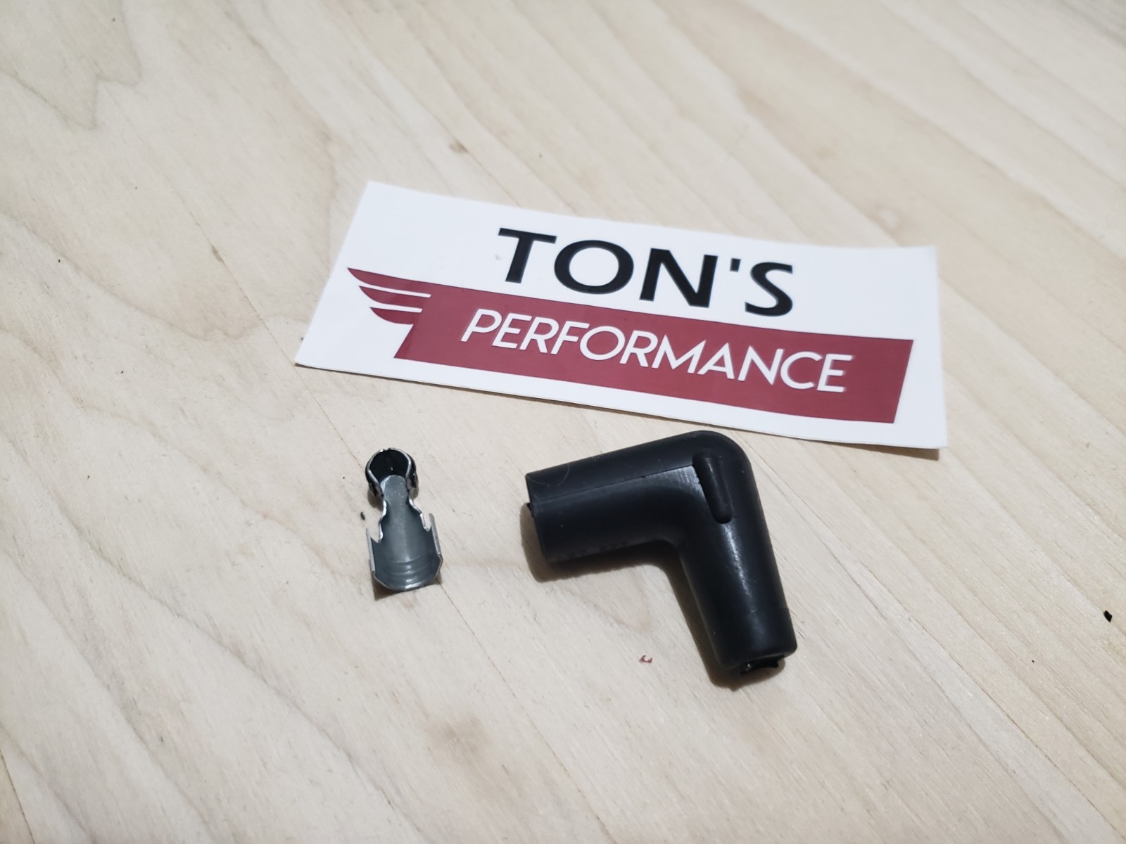 90 degree right angle Spark Plug Terminal Boot OEM replacement crimp on 7mm 8mm