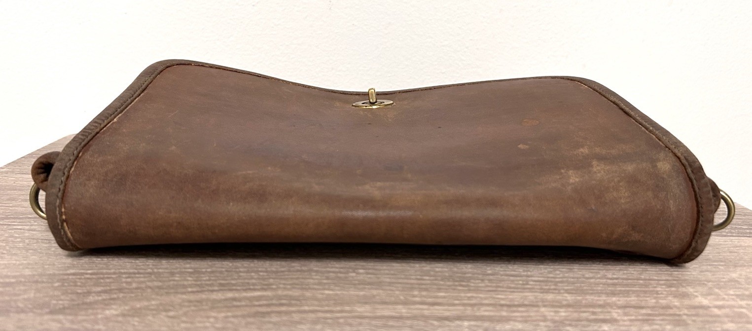 VTG Coach Shoulder Bag Brown British Tan Leather Brass Turnlock *Need TLC As Is*