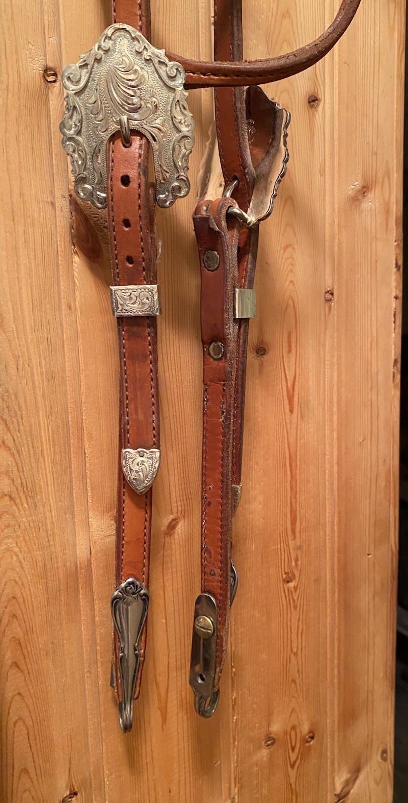 Kathy’s Custom “ Santana “ Large Silver Buckles Western Show Headstall USA