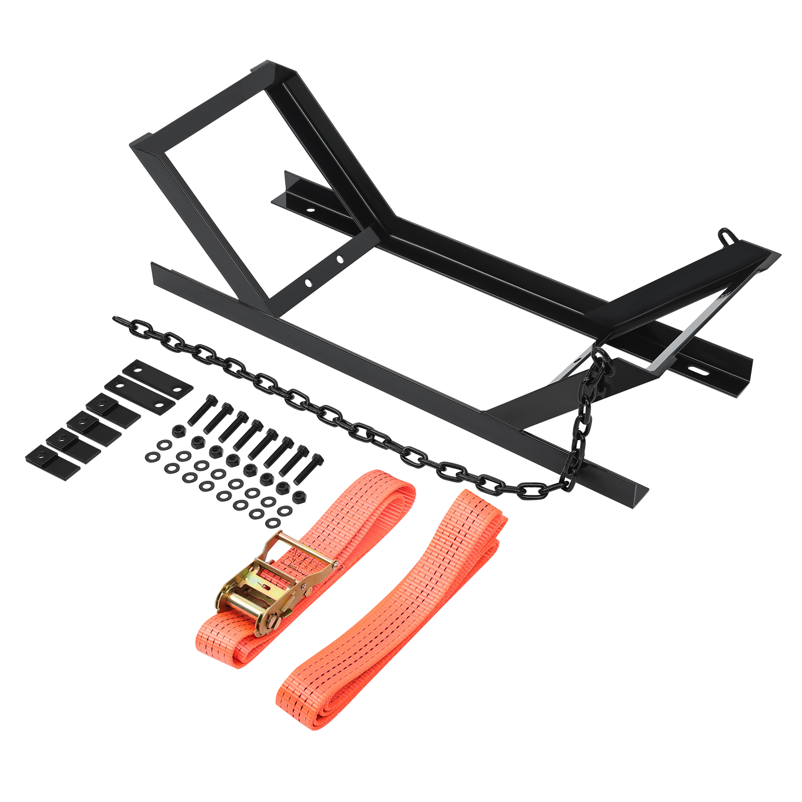 Powder Coated Semi Truck Tire Rack Spare Tire Carrier Mount Holder W/Hardware