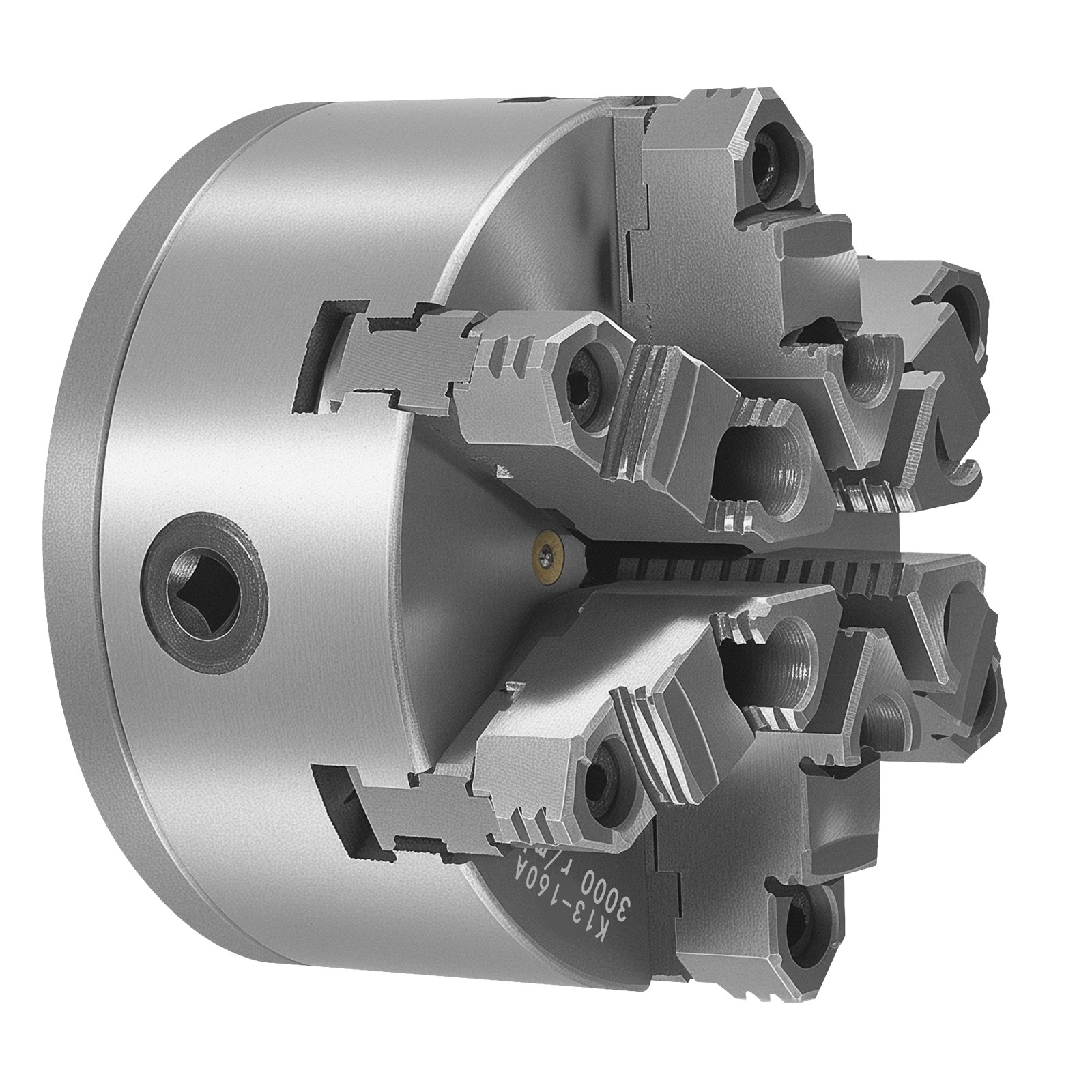 VEVOR 6 Inch 6-Jaw Self-Centering Lathe Chuck with D1-4 Cam Lock Backing Plate