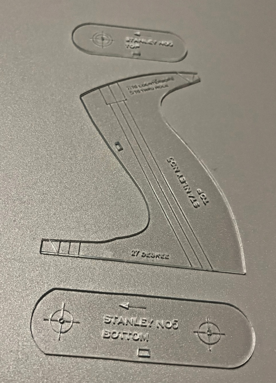 Bundle Stanley Clear Acrylic Tote Templates: #3, 4 and 4-1/2, 5, 5-1/2, 6, 7, 8