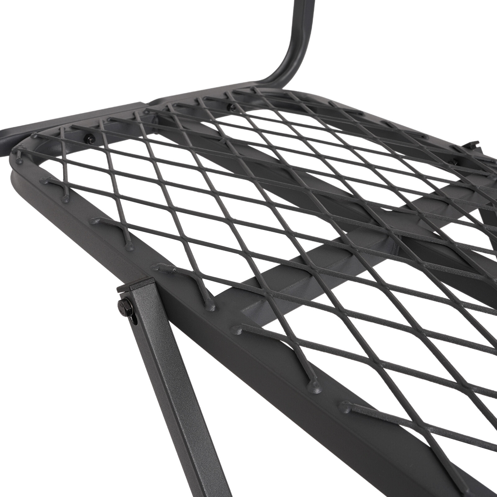 15.5' Steel Climbing Ladder Tree Stand Outdoor For Hunting&Mesh Seat Equipment