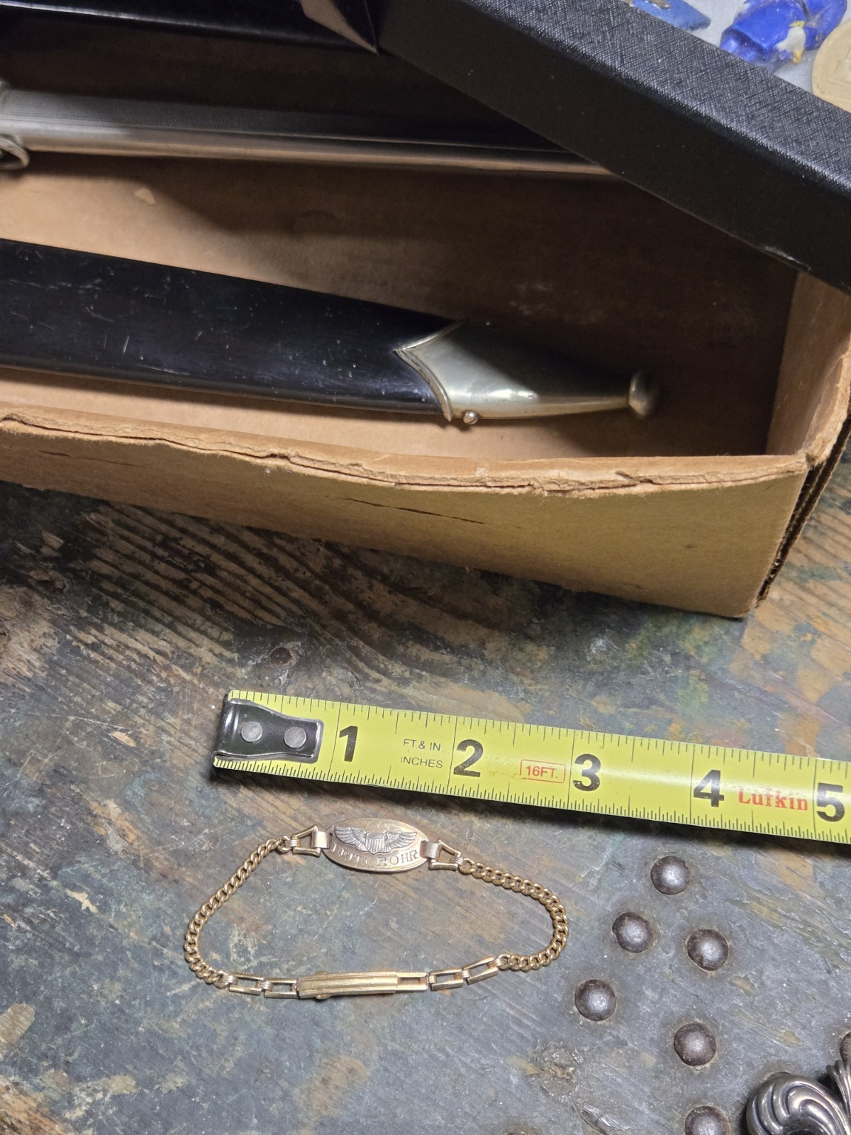 Vintage rare 1942 Sterling Silver WWII US Sweetheart Military Wings Bracelet