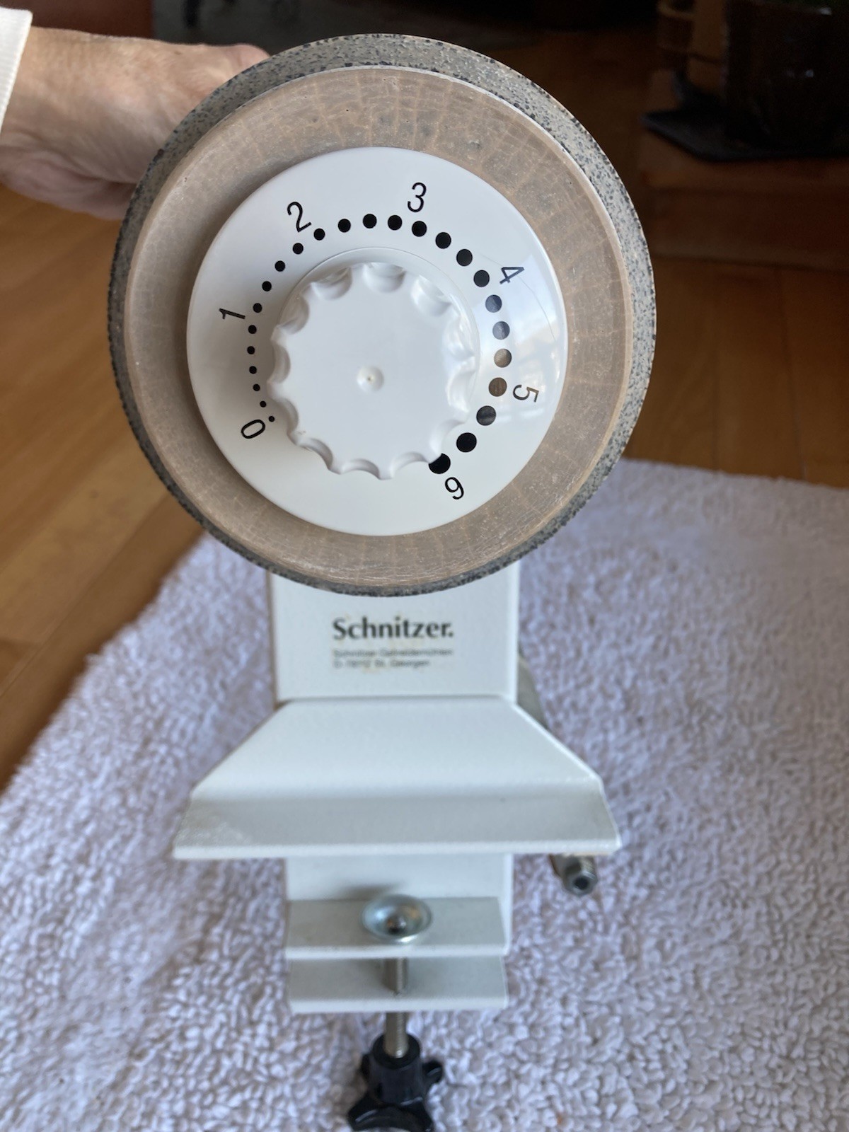 Schnitzer Model OH Hand Grain Mill--millstone & durable metal frame--GERMANY