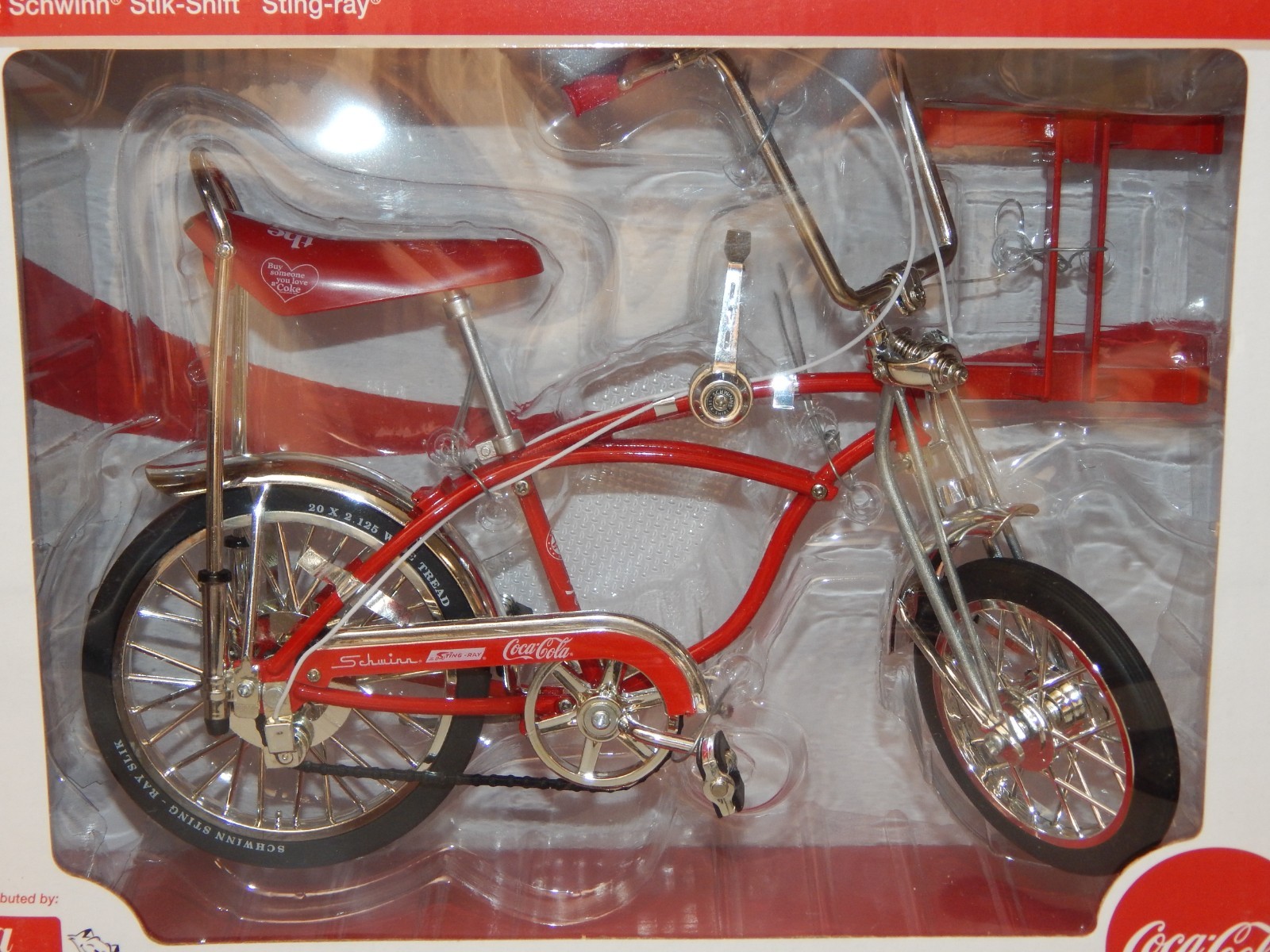 AMT Retro Schwinn Krate Coca Cola Slick Coke RED Frame Stingray Muscle Bike Mint