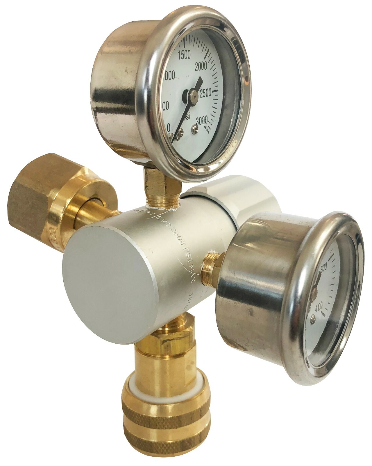 15 lb CO2 Cylinder, Vehicle Bracket, 250 PSI Regulator, Digital Tire Inflator