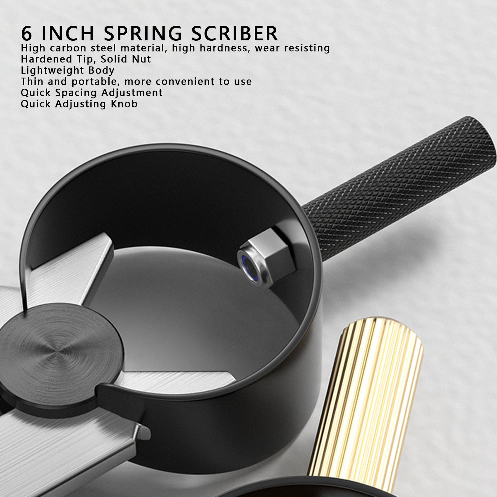 6 Inch Leather Compass Creaser With Adjustable Spacing For Woodworking Popular