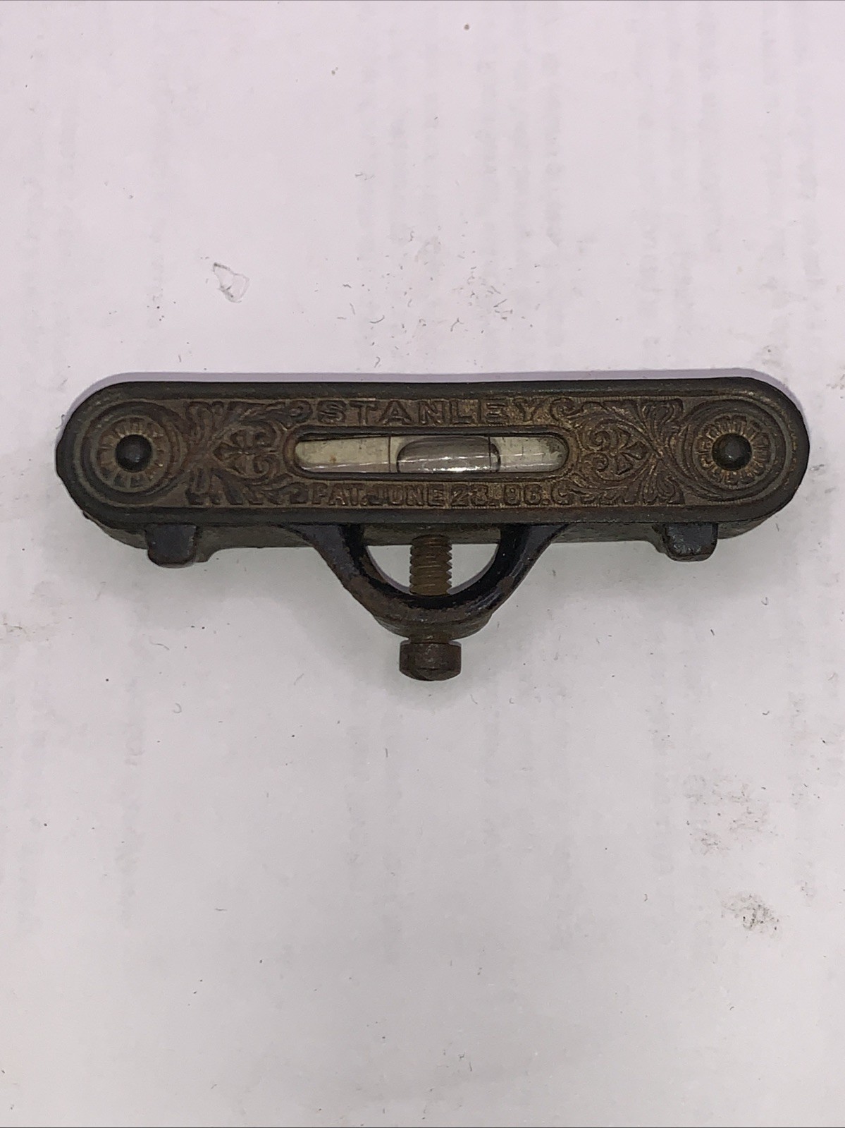 Vintage Antique STANLEY 3” Line Level June 23,1896 NICE!!