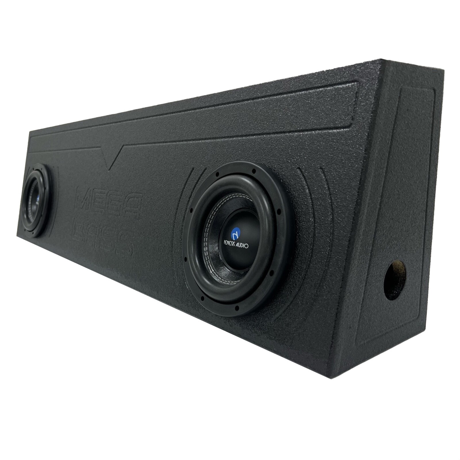 Universal Single Cab Truck Subwoofer Enclosure Box Dual 12 Ported Ford Chevy GMC