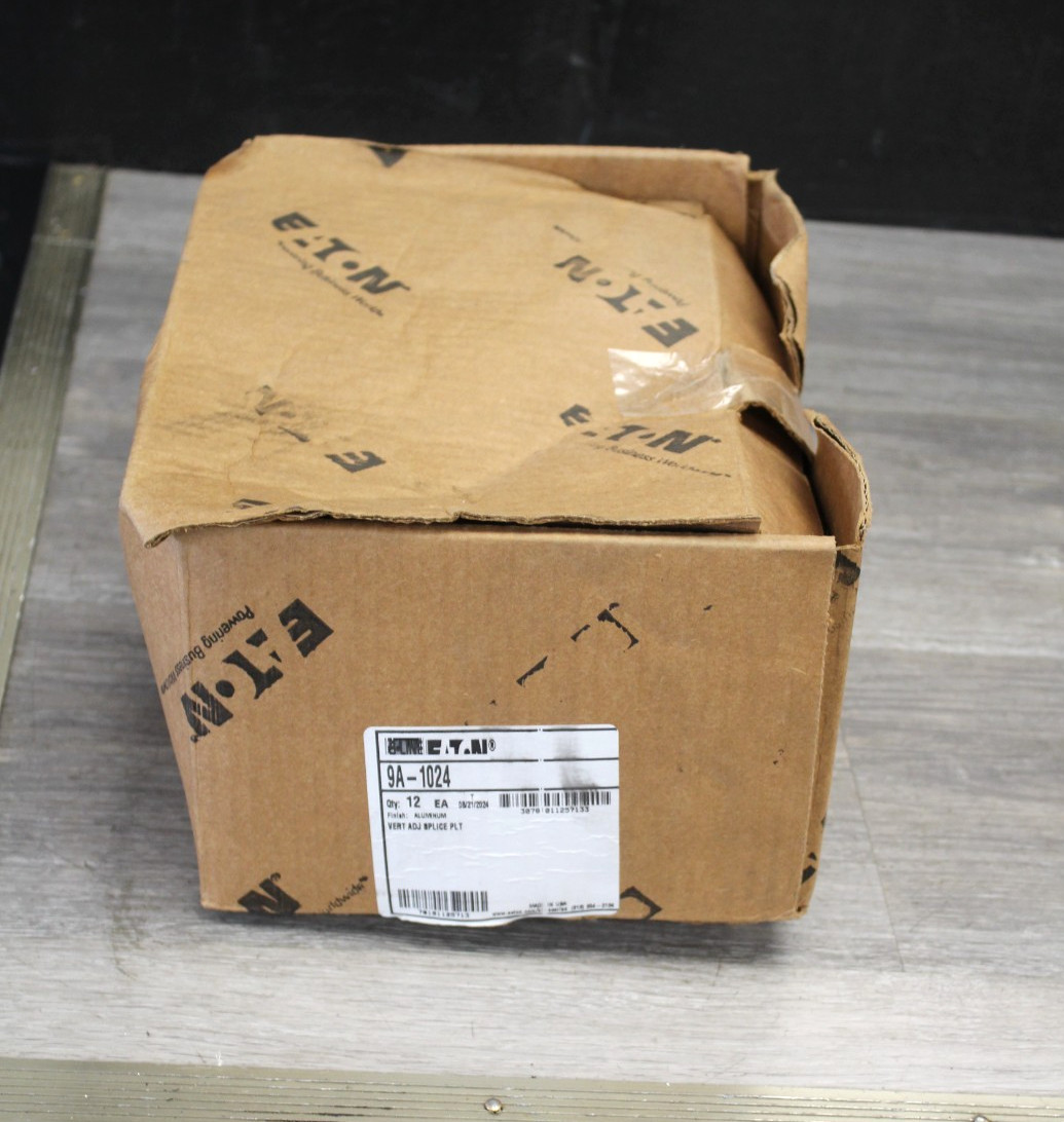 BOX OF (12) EATON 9A1024 VERT. ADJ. SPLICE PLATE - NEW