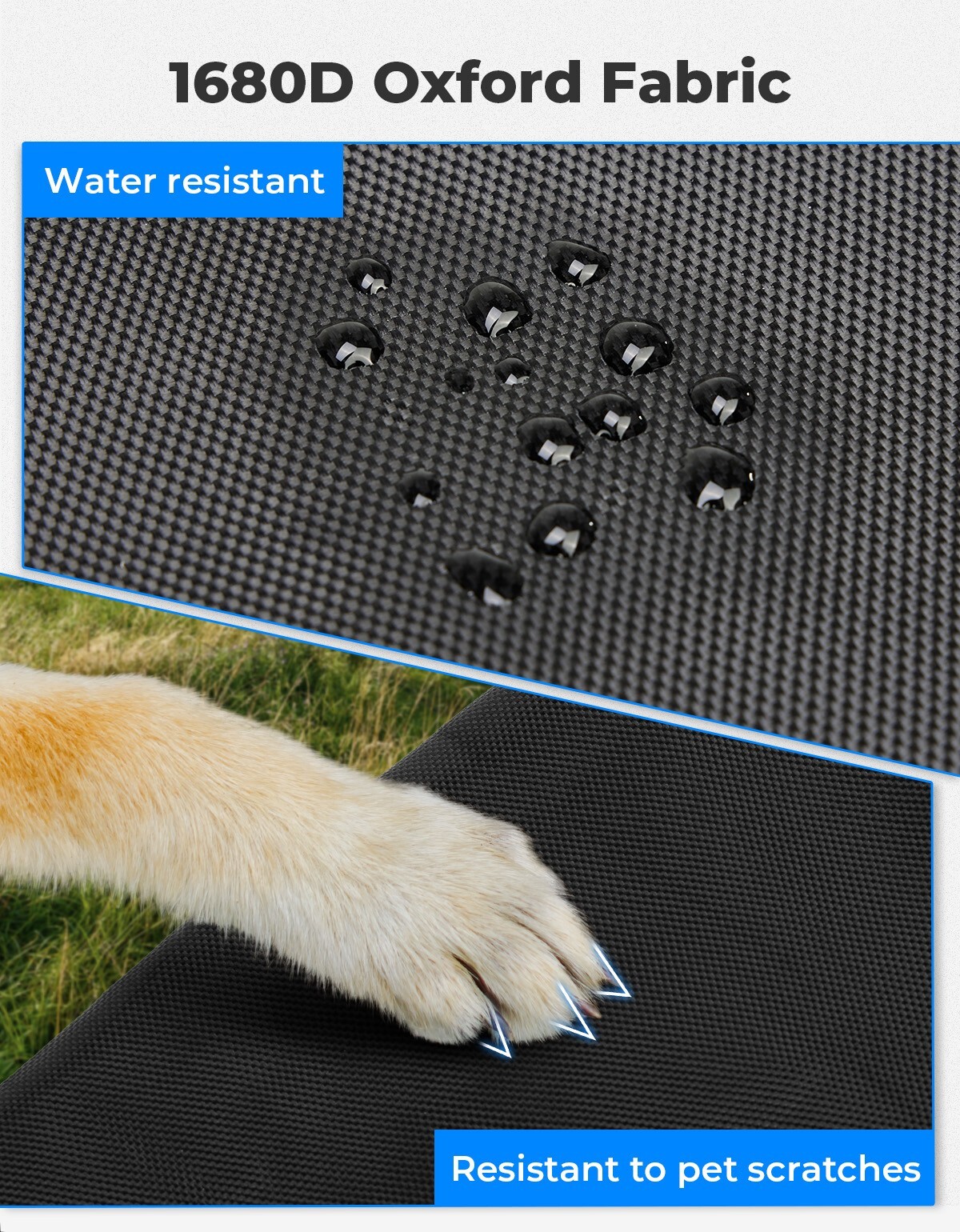 KEMIMOTO 1680D UTV Seat Covers W/ Pocket for Polaris RZR XP 1000 2014-2023