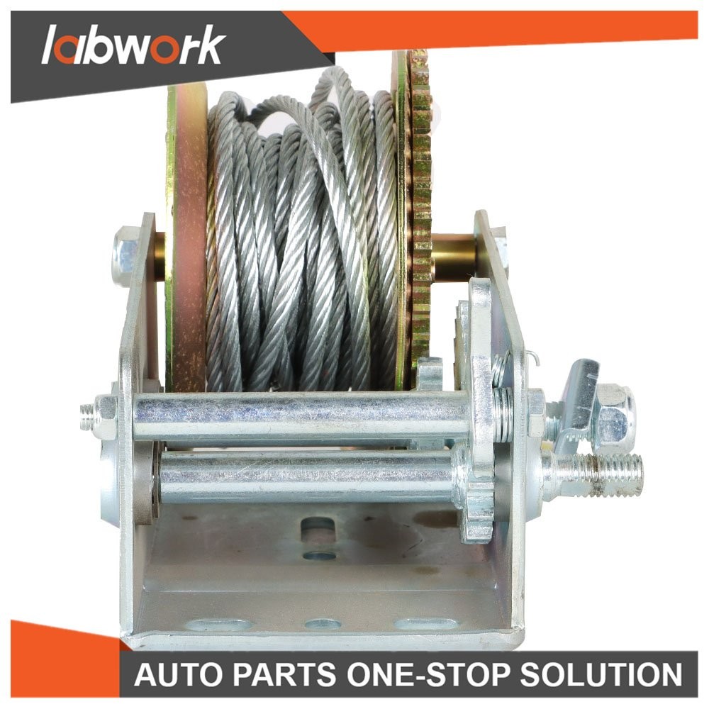 Labwork 3500lbs Hand Winch With Cable For Trailer Winch Durable Hand Crank Winch