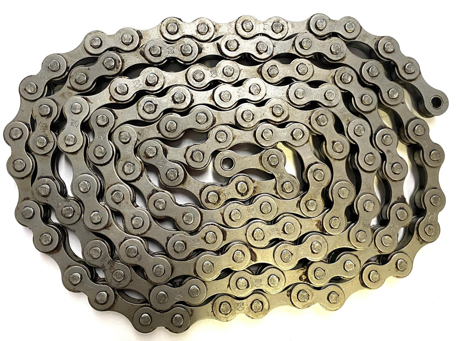 Diamond skip tooth 1" pitch BICYCLE CHAIN 3/16" skip tooth 60" extra long