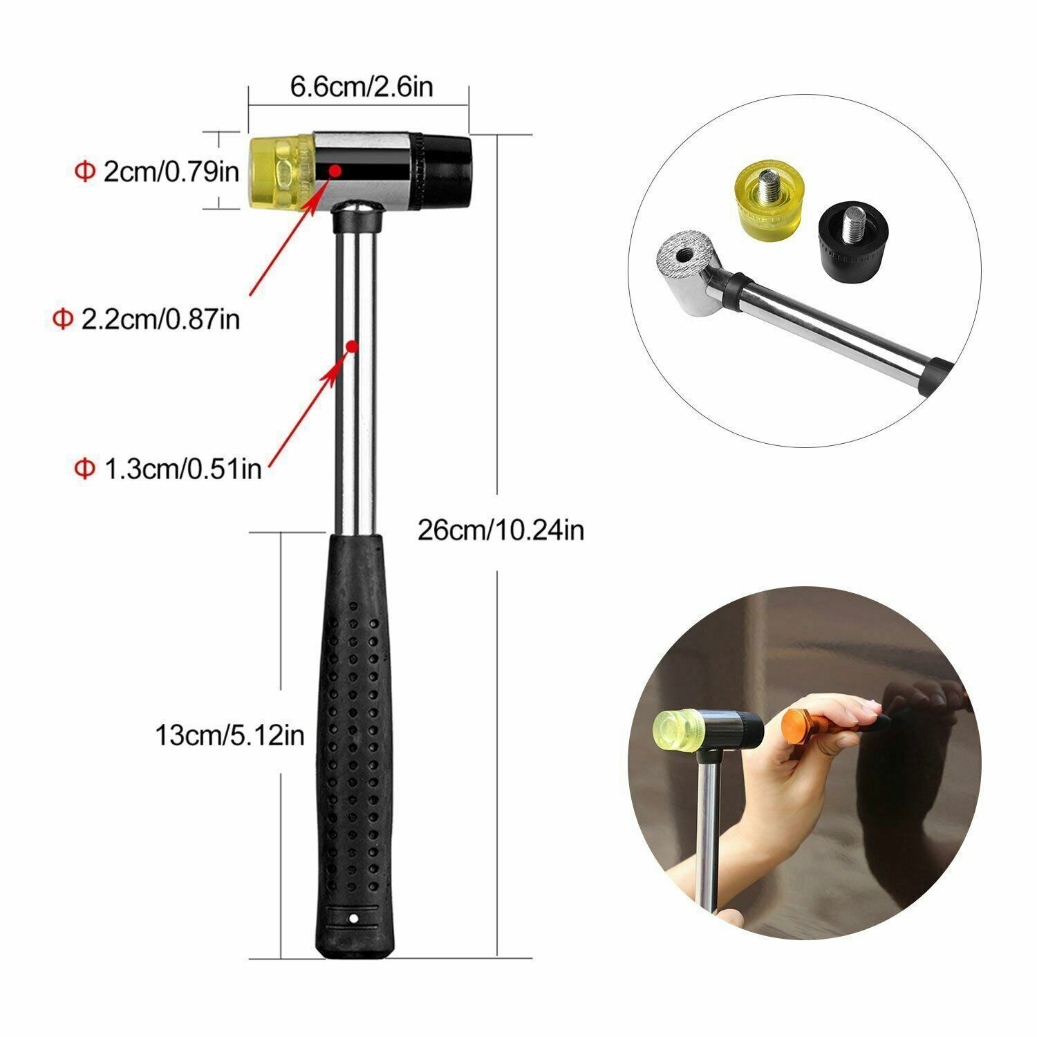 113 Pcs Paintless Dent Removal Rods Stainless Steel Tool Kit Dent Repair Tools